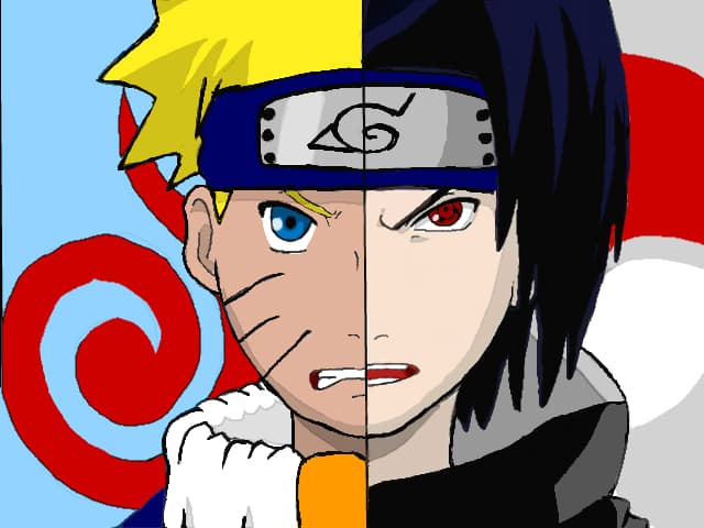 Naruto o:)Vs Sasuke>:)