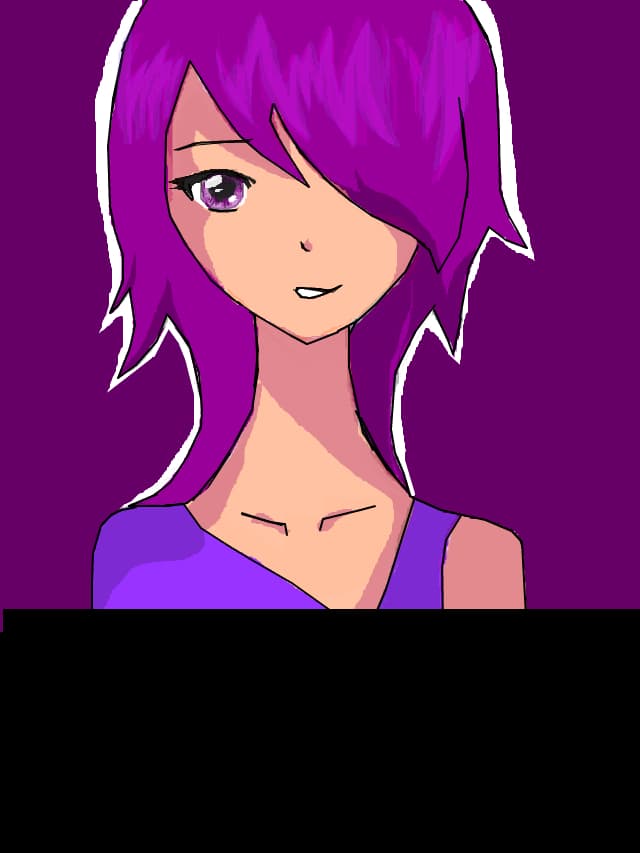 anime girl happy