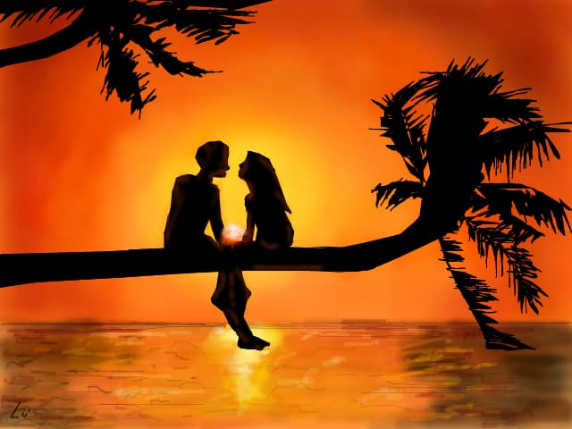 Sunset love..