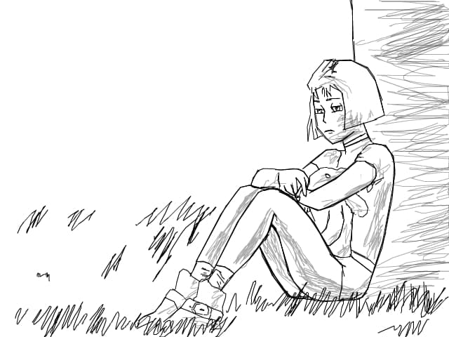 Crying in the silence...