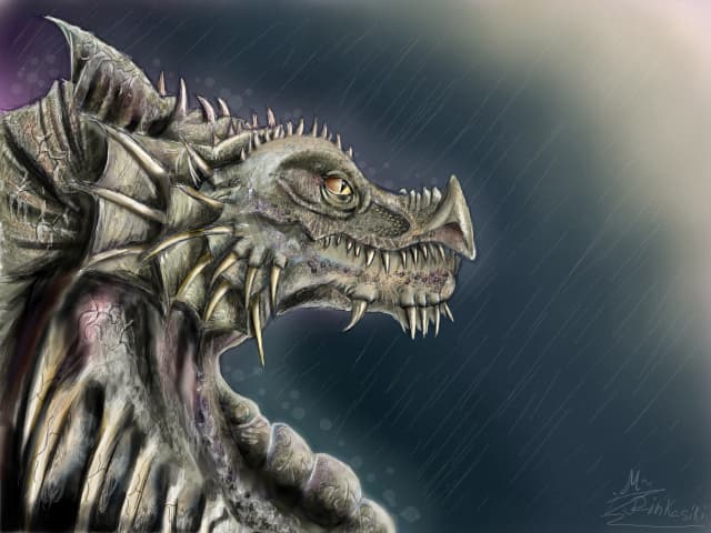 ...In the rain...