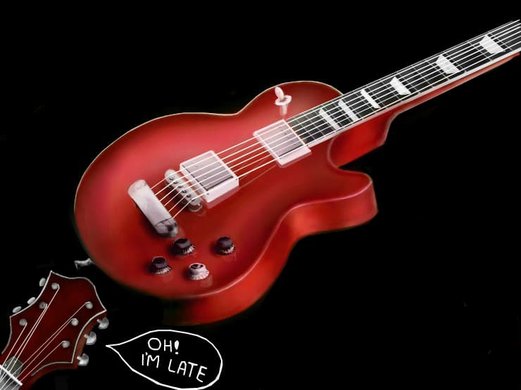 My guitar has divorced :(