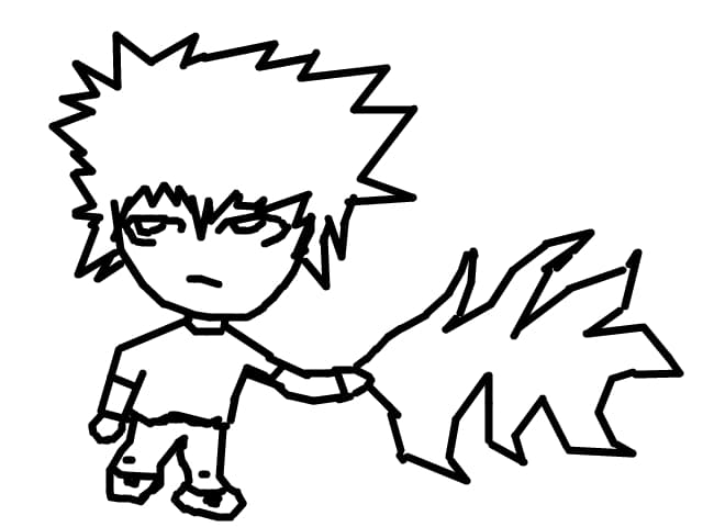 chibi cu puteri de foc:))
