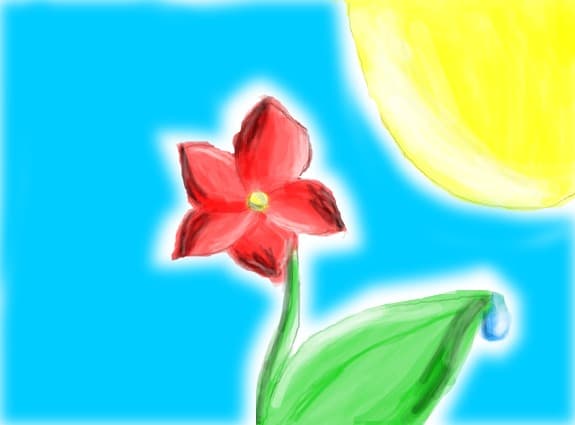 floare in lumina soarelui