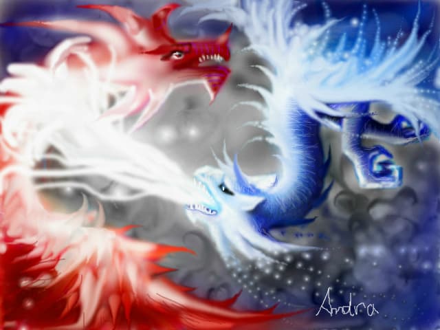 RED AND BLUE