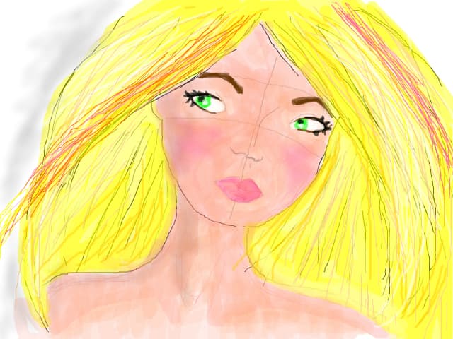 blonde...
