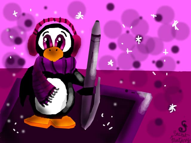 nu, nu e un ninja,asa cum pare... ci e un pinguin care are nevoie de ajutorul tau!