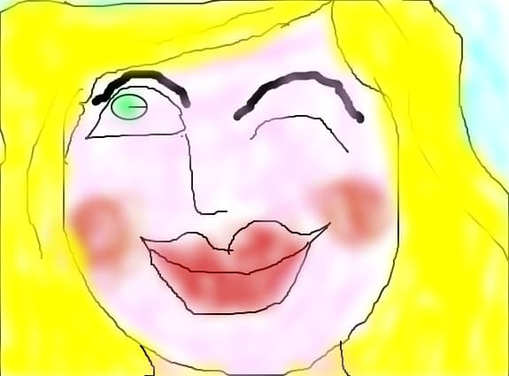 O blonda....