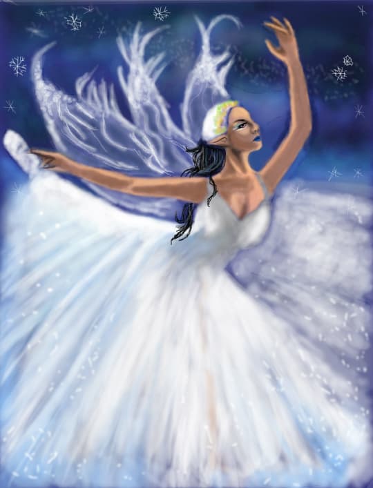 the dance of the snow!!
