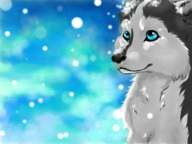 snowy eyes
