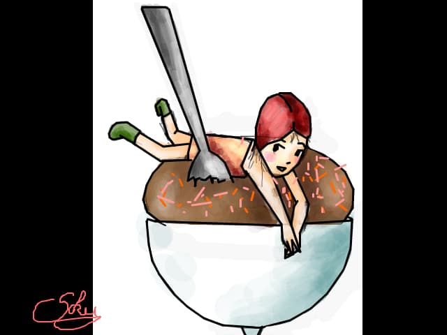 Chocolate Ice Cream Girl 2