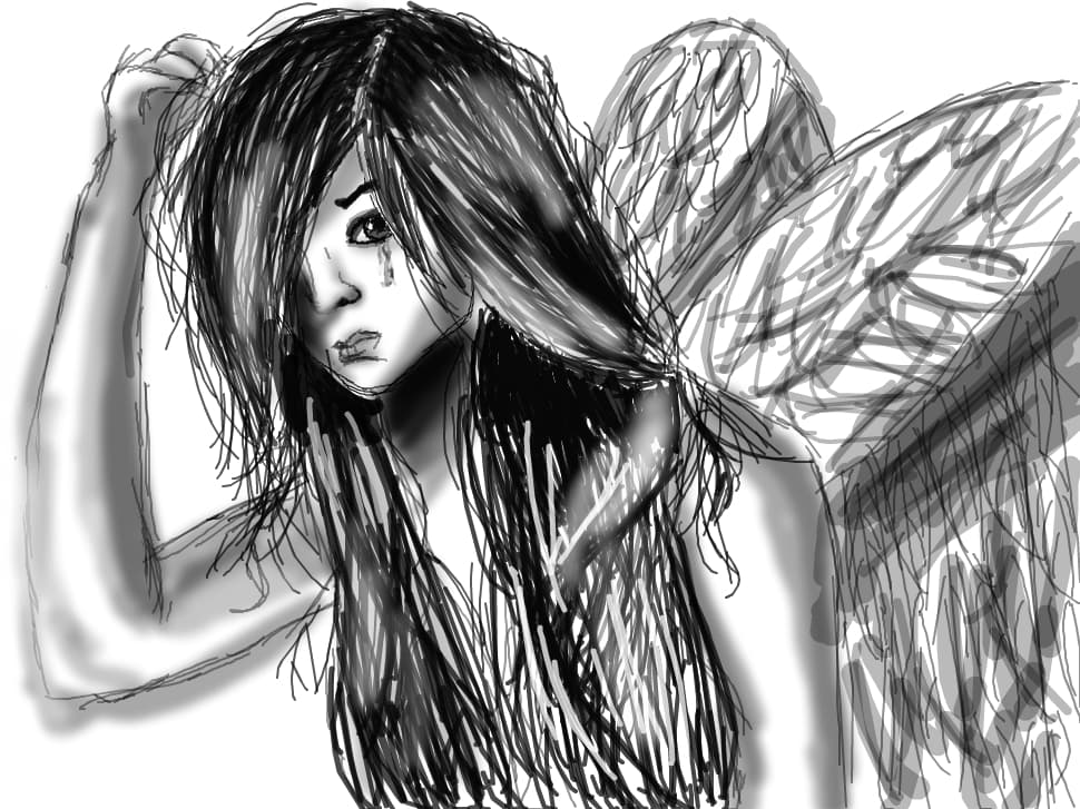 Crying angel