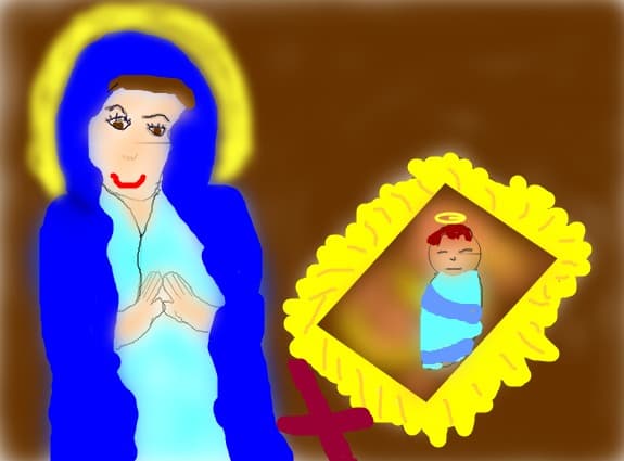 Sfanta Maria si pruncul Isus Hristos