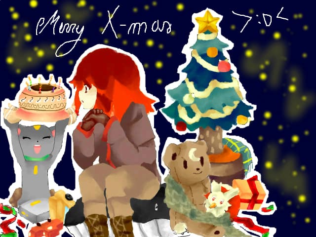 Merry x-mas!! :D ultimul desen in mouse..:\"> primitam tableta graficaa~