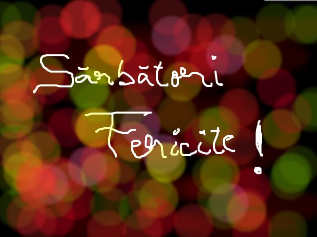 Sarbatori Fericite !!