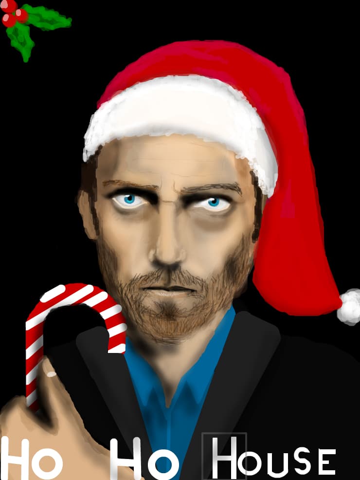 House MD enjoing Christmas