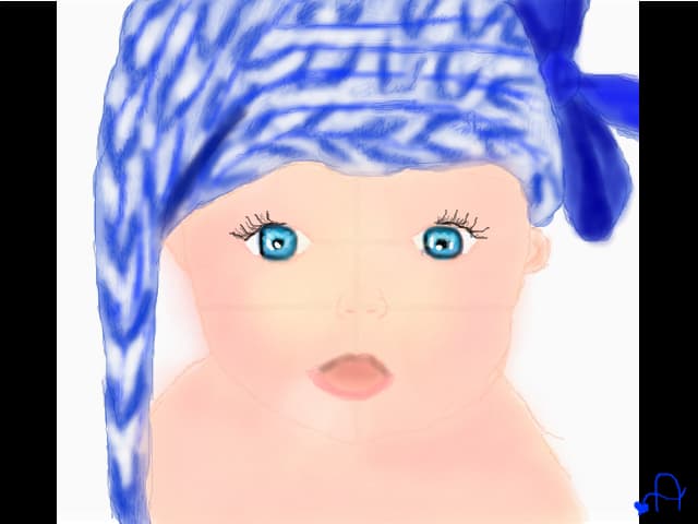 Blue baby eyes.