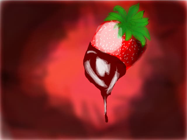 strawbery wuth chocolate