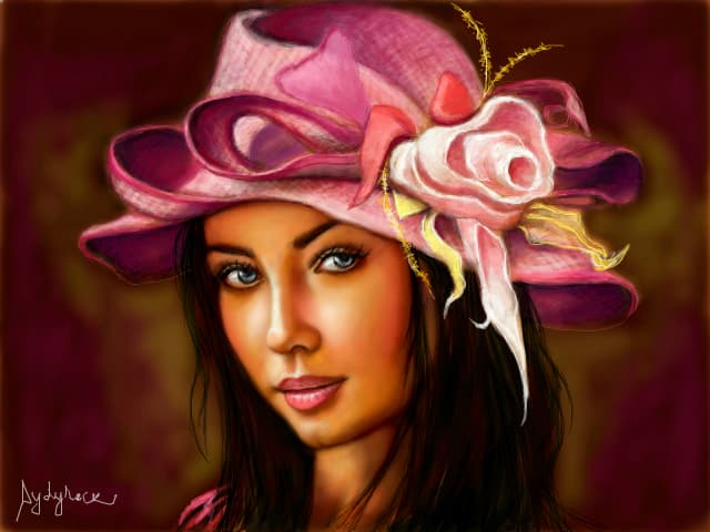 pink hat