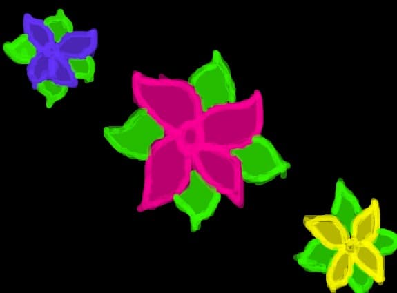 3 flowers