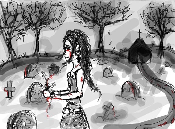 Desen 15391 modificat:desenele mele cand eram cu numele de simona...rock