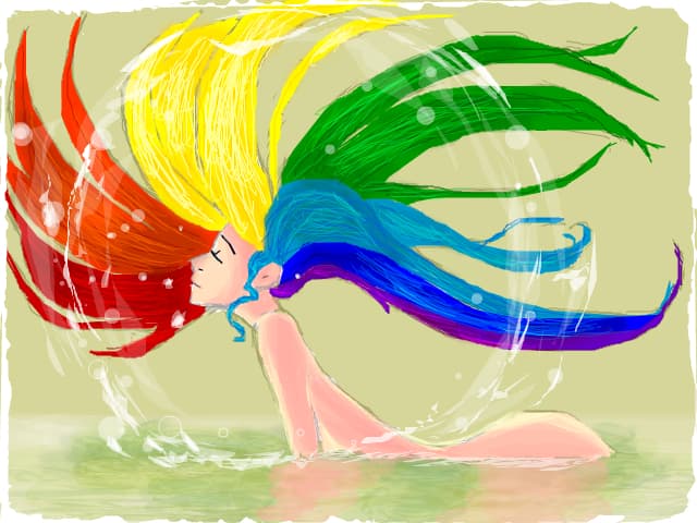 Rainbow mermaid