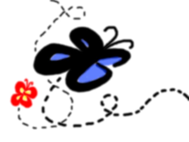 Butterflyes fly away