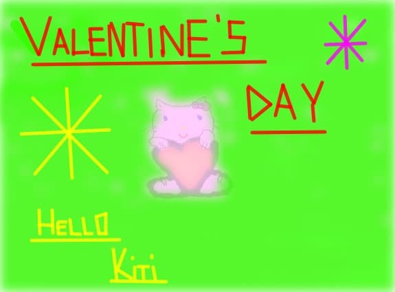 Hello kiti de Valentine\'s Day
