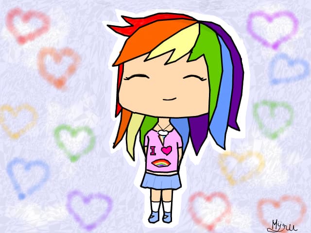 Human Rainbow Dash &amp;gt;w&amp;lt; .
