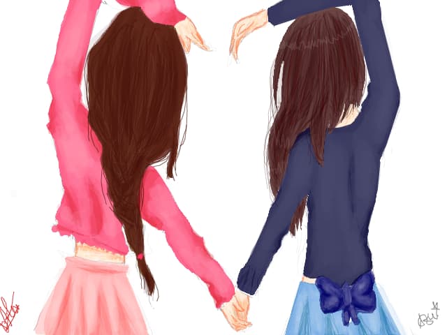 pink - Sasha ; blue - Bebe`chi * Azu*