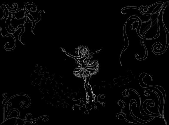 Desen 18679 modificat:balerina