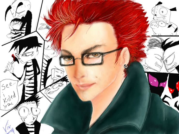 Johnen Vasquez and his art(so poorly drawn by me-.-)