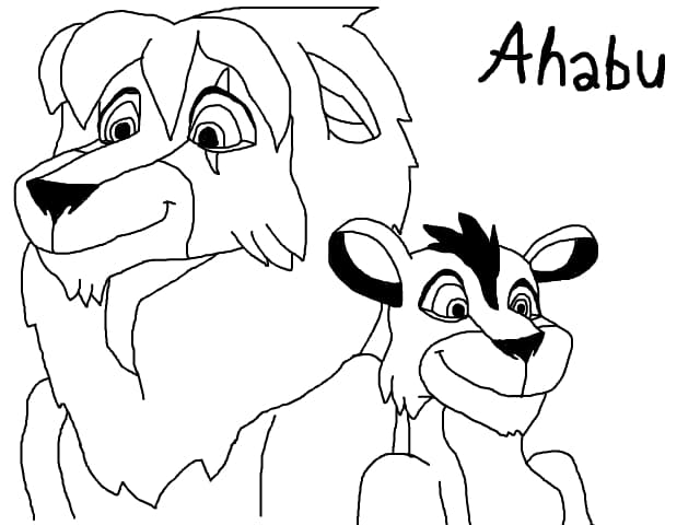Ahabu line art