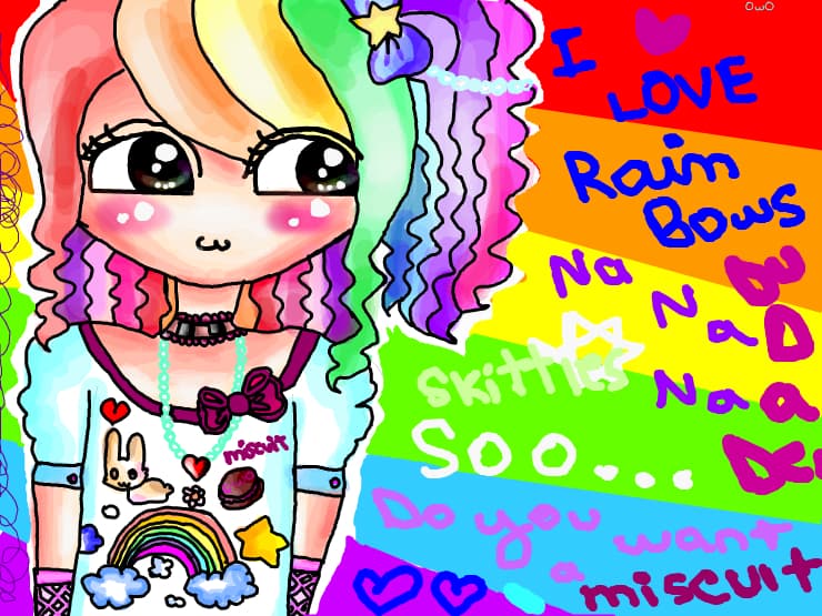 I eat Rainbooooows and Miscuiti