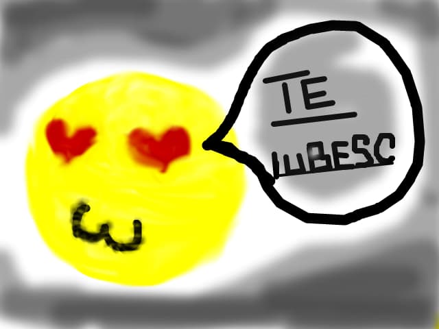 Te iubesc pe mess