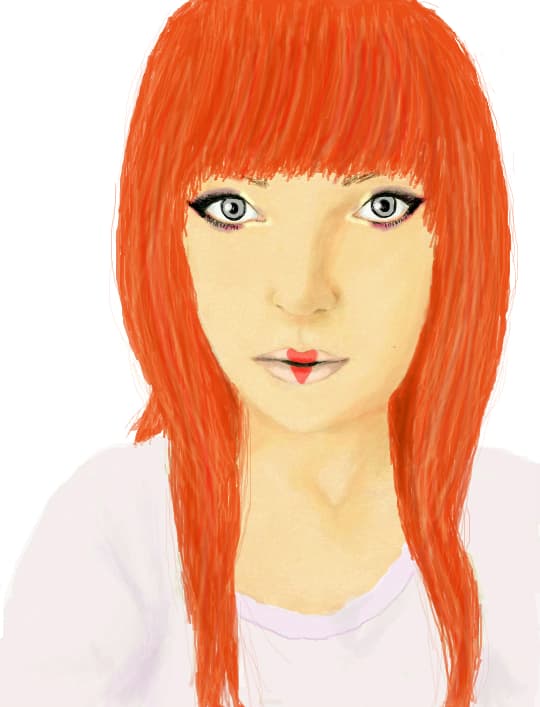 red hair