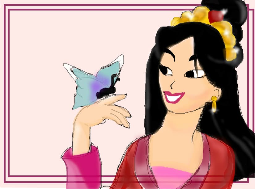 Am incercat sa fac un nou stil la Mulan .