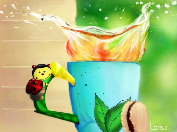 Splash of tea