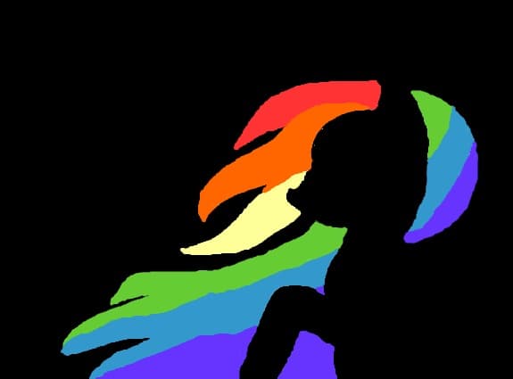 the rainbow pony