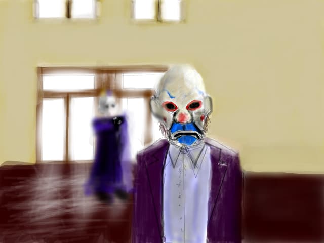 Joker with his mask