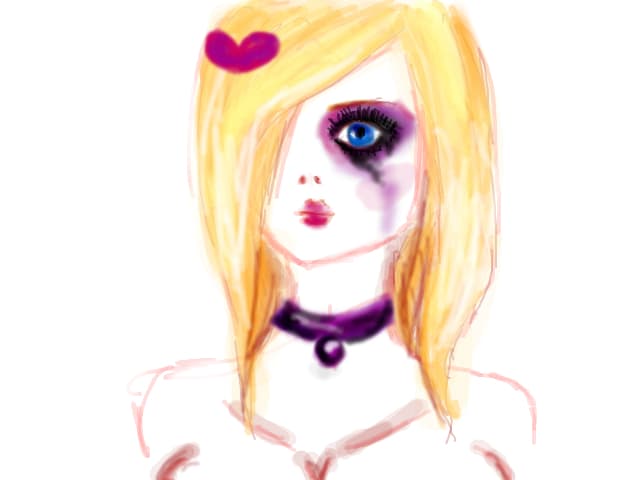 bleeding mascara