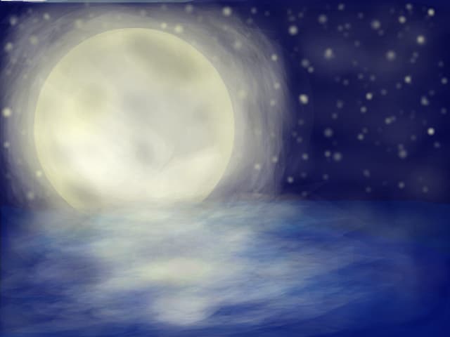Reflectie: Luna si apa