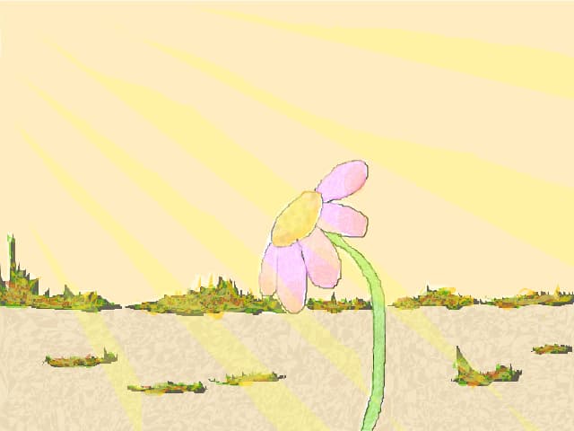 Floare vesela in natura moarta