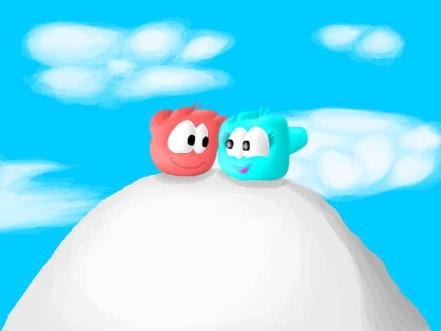 Pe deal............cu Pufi si Sparky