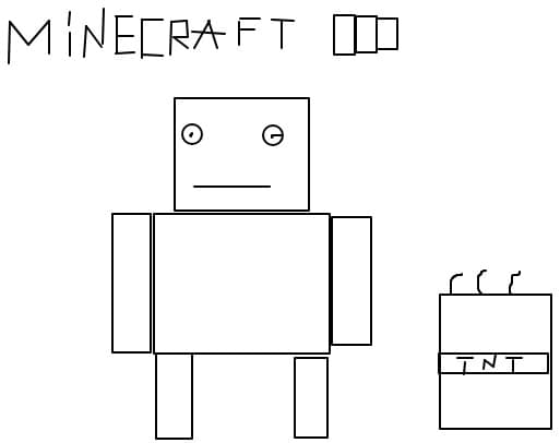 ZOMBI SI TNT DIN MINECRAFT