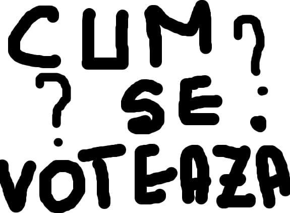 Cum se voteaza
