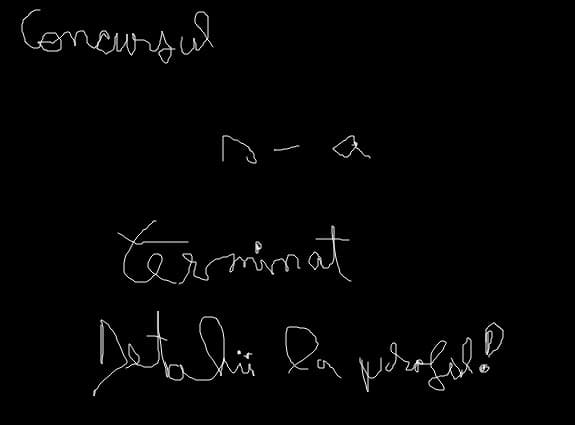 concursul s-a terminat