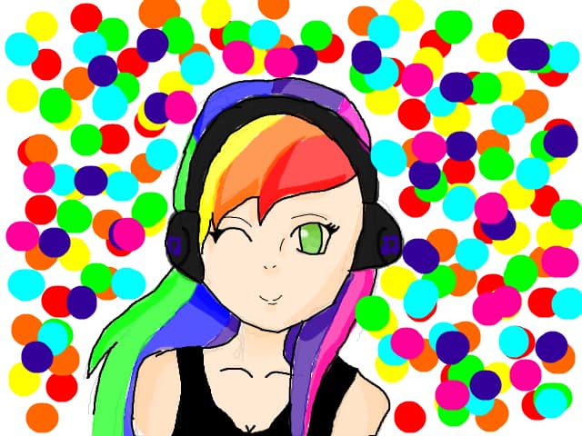 The skittles girl