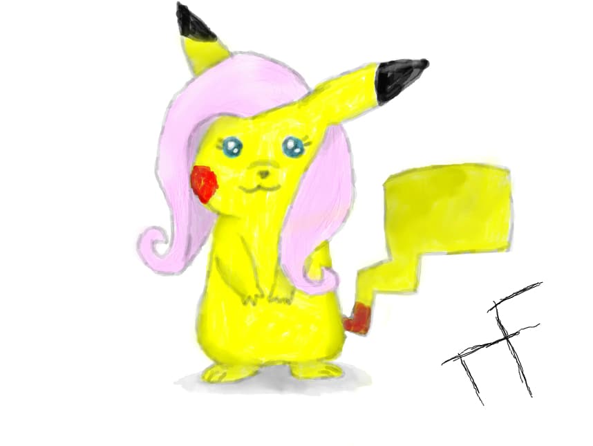 Flutterspark (Fluttershy+Pikachu)