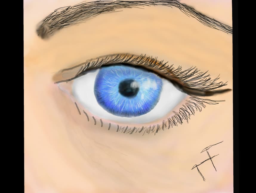 Ochi (Too much Eyeliner). Incercare nereusita de a desena ceva realistic